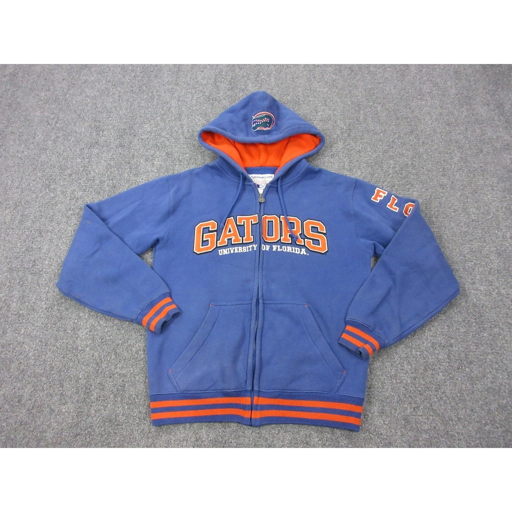 Florida Gators Sweatshirt Mens Small Blue NCAA Basketball Champion Zip Hoodie